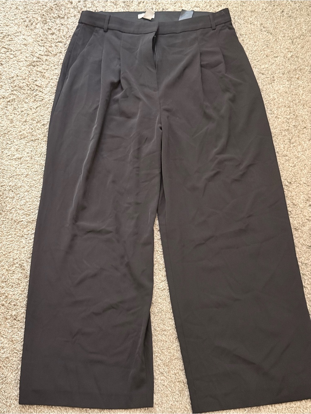 H&M Black Wide Leg Women's Pants